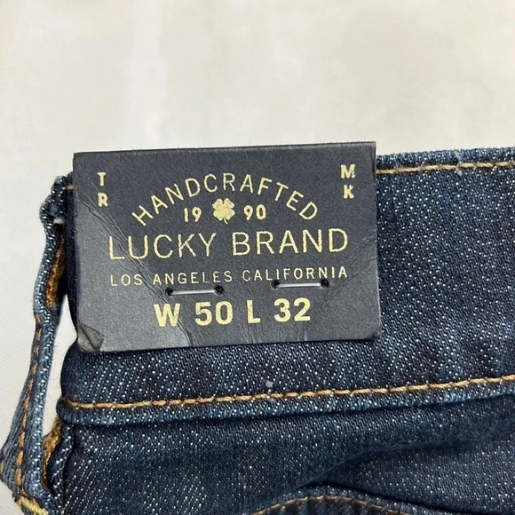 NWT Lucky Brand 181 Relaxed Straight Leg Jean Size Waist 50 Length 32 - Picture 10 of 11